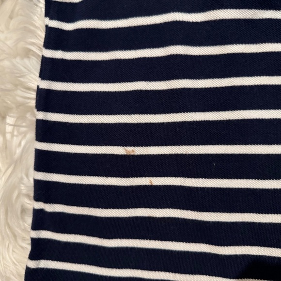Carter’s Boys Classic Navy Striped Polo Shirt Size 5 - Picture 2 of 4